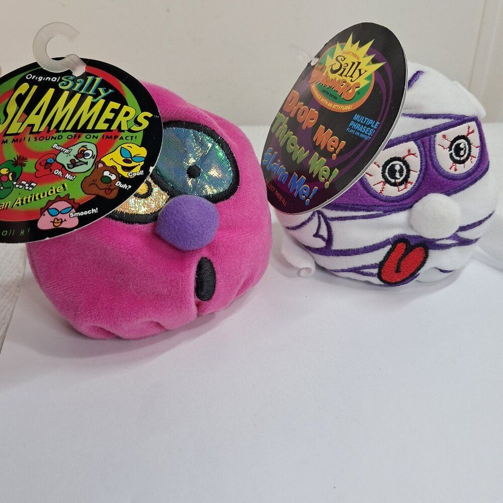 Silly Slammers Bean Bag Plush set BOTCH pink M.‎ Balmed #50 Mummy w/ tags READ